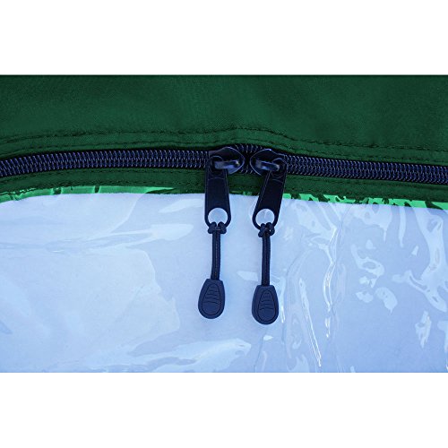 Greenline Eevelle USA Golf Cart Enclosure 2 Passenger Golf Car Cover Heavy Duty 300D Waterproof DS - Green