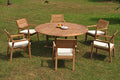 TeakStation 6 Seater Grade-A Teak Wood 7 Pc Dining Set Teak