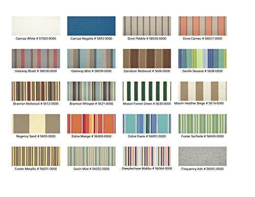 OnlineTeakFurniture Naples Sofa Set Sunbrella Fabric Outdoor Cushions Only