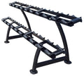 French Fitness 2 Tier Saddle Dumbbell Rack 10 Pairs New