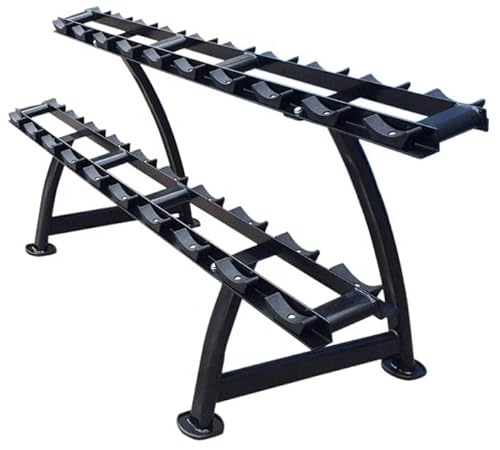 French Fitness 2 Tier Saddle Dumbbell Rack 10 Pairs New