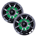 Wet Sounds REVO 6-XSG-SS High Output 6.5" Marine Coaxial Speaker with RGB Backlighting Gray