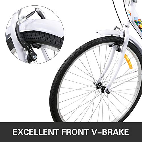 Bkisy Adult 7-Speed Tricycle White