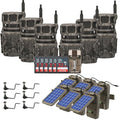 Stealth Cam Revolver 40MP Cellular Trail Camera Bundle with Solar Power Panel, Holder, 32GB Card - 6-Pack