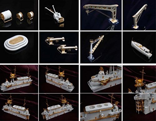 MK.1 Design 1:200 USS CV-8 Hornet Detail-up Parts DX Pack Multicolor