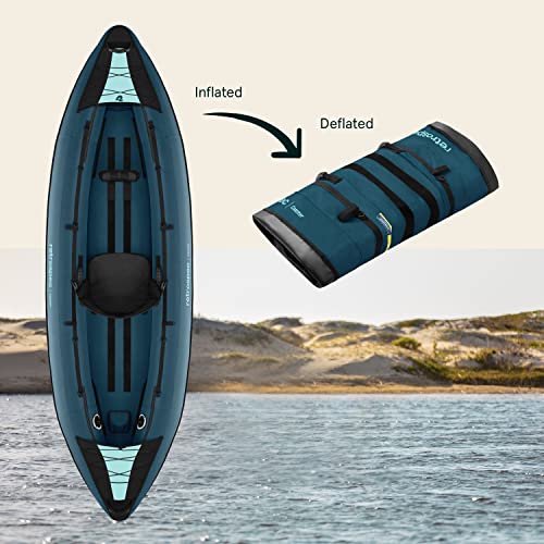 Retrospec Coaster 1 Person Inflatable Kayak Ocean Blue