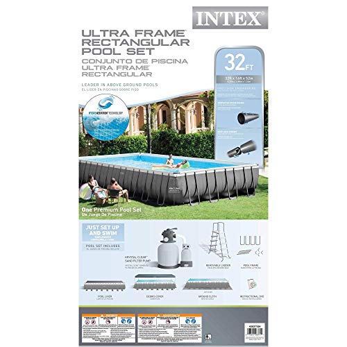 Intex Ultra Frame Rectangular Pool Set with Sand Filter Pump