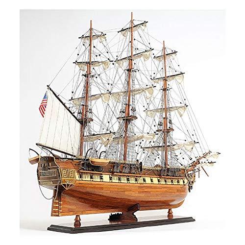 Unknown Constitution Exclusive Model Ship Brown Wood