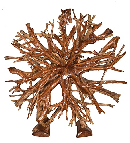 AFD Home Root Architectural Piece with Stand B Natural Teak