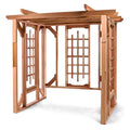 All Things Cedar PO72 Pergola Garden Arbor Natural Unstained Finish