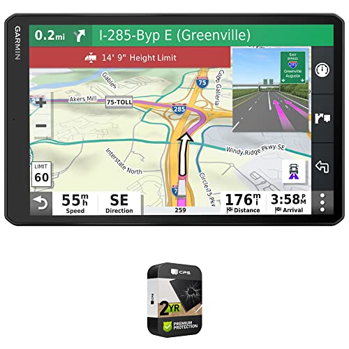 Garmin dezl OTR1000 10" GPS Truck Navigator Bundle with Premium 2YR CPS Black