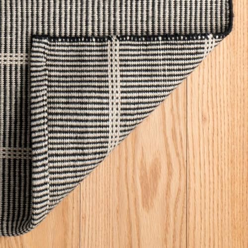Dash & Albert Samson Indoor/Outdoor Area Rug 10' x 14' Black Striped Washable