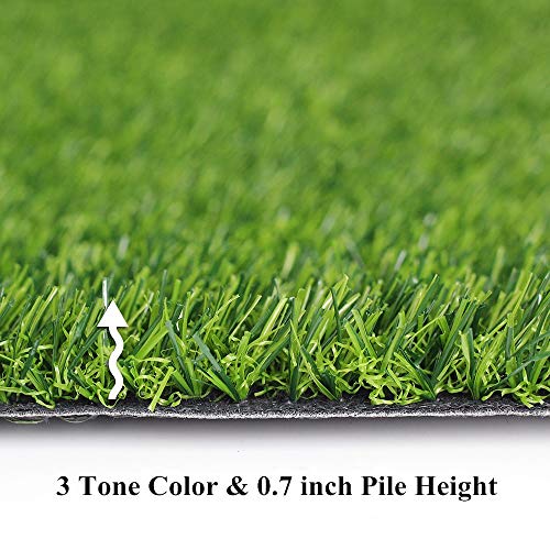 Fas Home Artificial Grass Turf 12FT x 23FT Indoor/Outdoor Rug