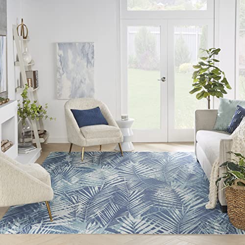 Waverly Sun N' Shade Indoor/Outdoor Area Rug Navy 10' x 13'