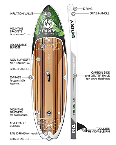 NIXY Huntington Inflatable Stand Up Paddle Board Maui