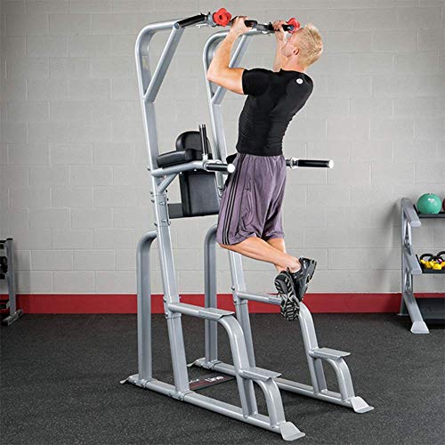 Body-Solid SVKR1000 Pro Clubline Vertical Knee Raise Chin Dip Gray