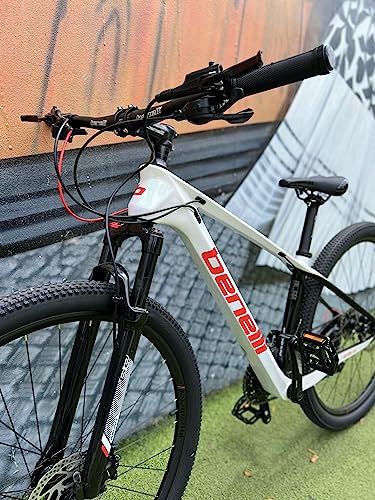 Benelli Bike 29'' Carbon Mountain Bike 18 Speed Disc Brake Yellow Black