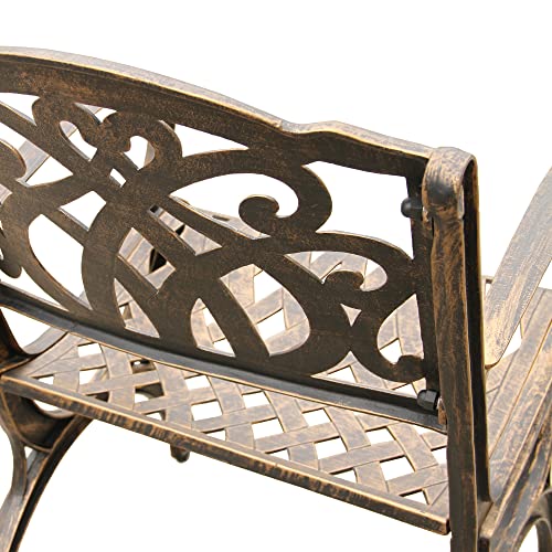 Oakland Living Modern Outdoor Mesh Lattice Aluminum 95-in Bronze Dining Set