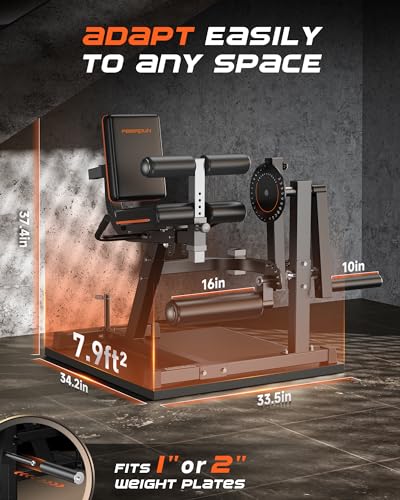 FEIERDUN 3-in-1 Adjustable Leg Extension and Curl Machine Black and Orange