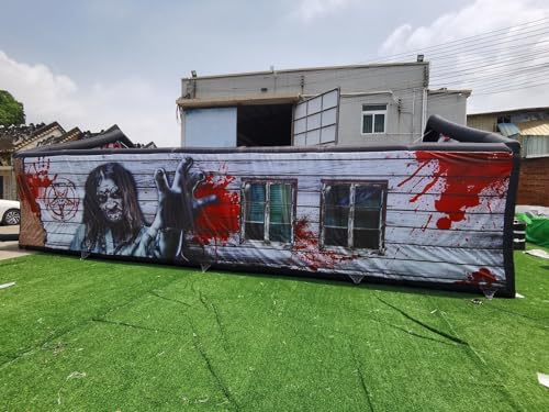 GEPAS Giant Inflatable Maze Game Halloween Haunted House As Picture Show