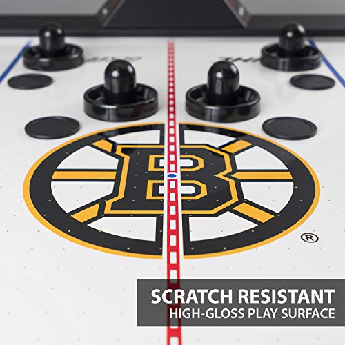 EastPoint Sports NHL Air Hockey Table 84" Boston Bruins Scratch Resistant with Automatic Scoring