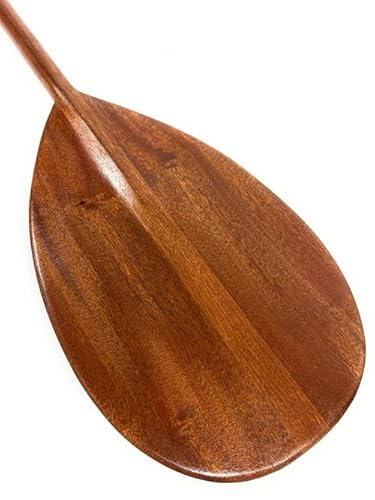 Tikimaster Extra Large Tear Drop Cherry Wood Canoe Outrigger Paddle 72