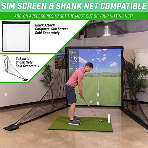 GoSports Elite Golf Practice Net with Steel Frame Black