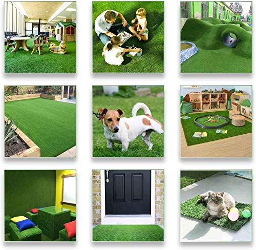 Moxie Direct Realistic Thick Artificial Grass 1.38in - 13ft x 82ft (1066 sq ft) Synthetic Lawn Rug