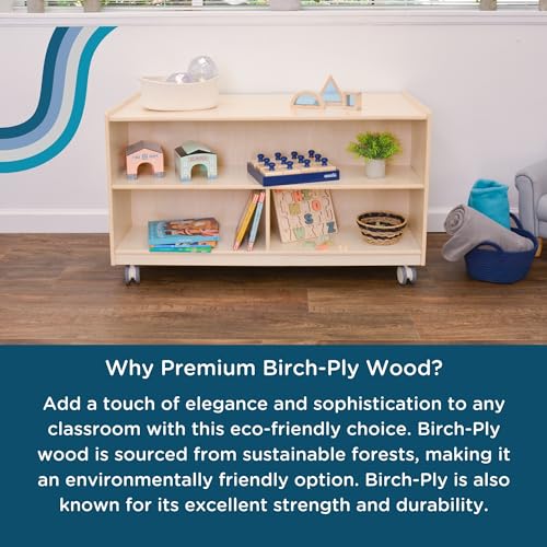 Angeles Double-Sided Storage Bookshelves Wooden