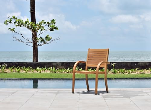 Urban Elements Mykonos 9-Piece Rectangular Patio Furniture Set 100% Certified Teak Catalina