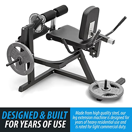 ANYTHING SPORTS Heavy Duty Adjustable Leg Extension and Curl Machine 2.0 Black