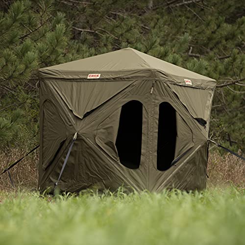 CAGE PERMANENT HUB BLIND R30 Hunting Blind Olive Tan