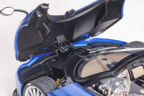 AUTOart Pagani Huayra Roadster Blu Tricolore Carbon Fiber 1:18 Blue