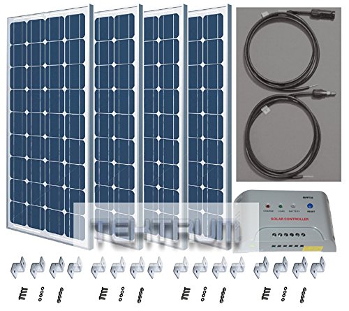 Tektrum Universal 320W 48V Solar Panel Charger Kit for Golf Cart