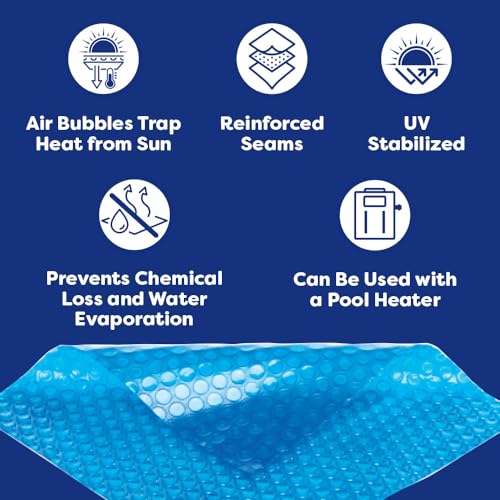 In The Swim Ultra Silver Rectangle Solar Pool Cover 24' x 40' 16 Mil