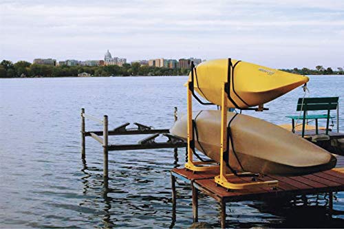 Suspenz Kayak Storage Rack, 2-Boat Free Standing - Yellow