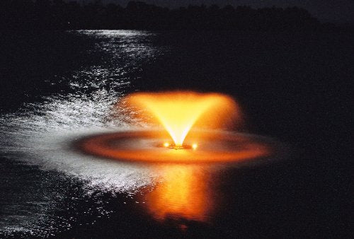 Kasco Marine Aerating Fountain with Color-Changing LED Lights 1/2HP 100ft Cord White