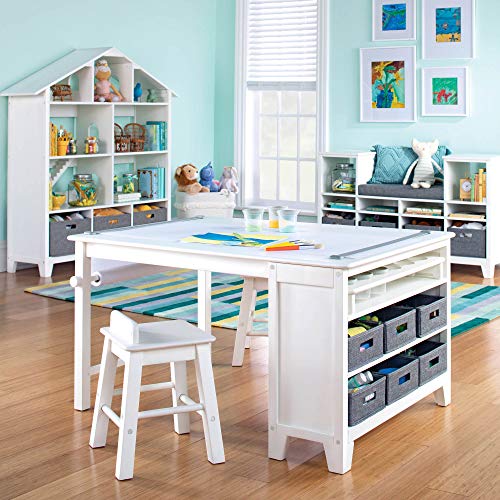 Martha Stewart Kids' Art Table and Chair Set Creamy White
