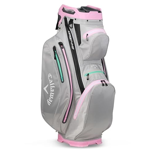 Callaway Golf ORG 14 HD Waterproof Cart Bag 2024 Grey Pink