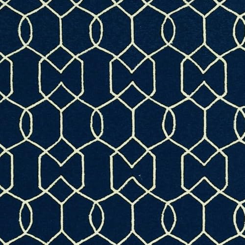 HomeRoots 8' x 11' Navy Blue Moroccan Indoor Outdoor Area Rug