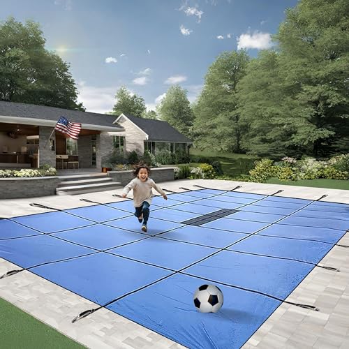 Freetime Fun Solid Winter Pool Cover 14x28ft Blue