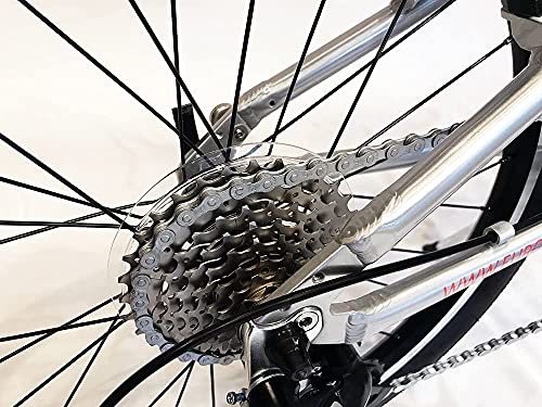 ZiZZO Liberte Lightweight Aluminum Folding Bicycle Silver/Red