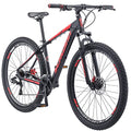 Schwinn Bonafide Mountain Bike Front Suspension 24-Speed 29-Inch Wheels 17-Inch Aluminum Frame Matte Black/Red
