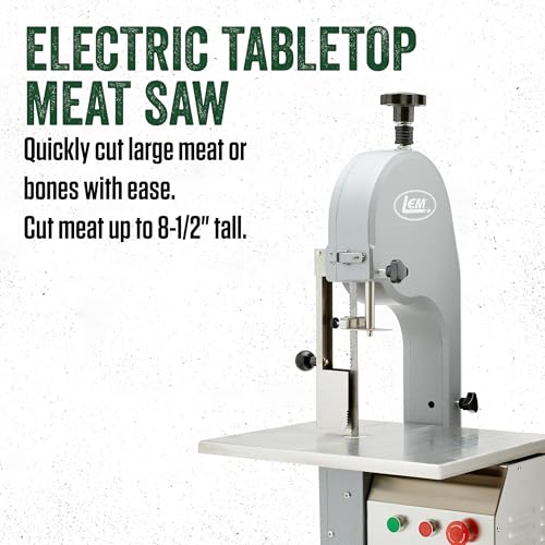 LEM Electric Tabletop Meat Saw Metal