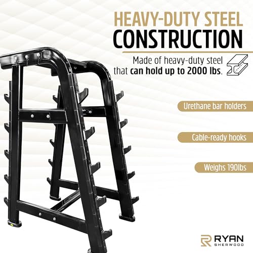 RYAN SHERWOOD Barbell Storage Rack Black