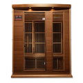 MAXXUS 3 Per Low EMF FAR Infrared Carbon Canadian Red Cedar Sauna Red