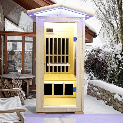 Daleyzay Infrared Home Sauna Box 1 Person Natural
