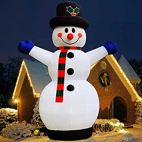 OZIS Giant 40Ft Premium Inflatable Snowman with Blower White