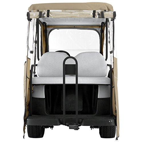 Classic Accessories Fairway Golf Cart Deluxe Enclosure Light Khaki