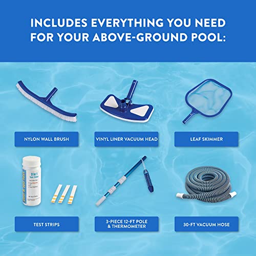 Blue Wave NB19833 Affinity 18-ft Round 52-in Deep Above Ground Swimming Pool Gray
